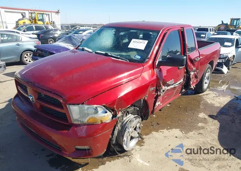 2012 Ram 1500 St from USA, damaged, VIN 1C6RD6FTXCS307174